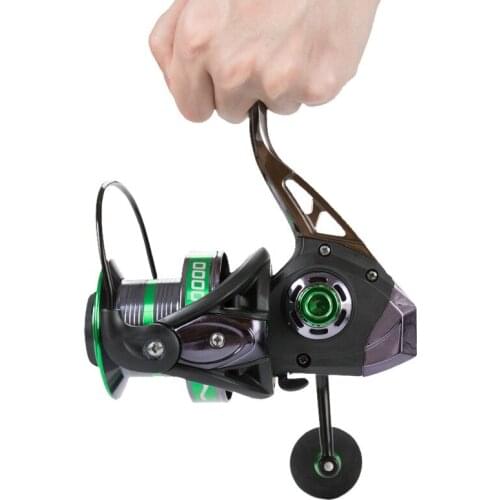 Spinning Reel 4.1:1 14 1 BB Fishing Reel 8KG Max Drag Power Spinning Wheel Long Casting Fishing 3000-12000S Distant Vessel