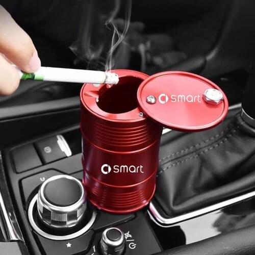 Metal car ashtray suitable for Smart451 453 aluminum alloy car ashtray inside the ashtray car interior modification accessories