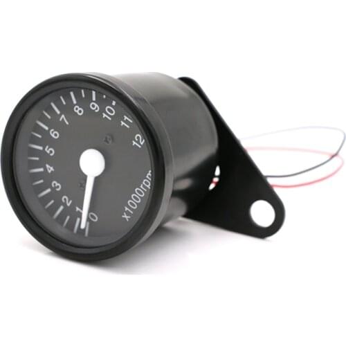 12000 RPM Motorcycle Meter Scooter Tachometer Gauge Night Light Motorcycle Instruments Speed Indicator