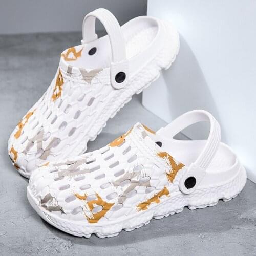 Casual Mens Slippers with Back Strap 2021 Summer Mens Sandals Large Size Casual Walking Shoes Plus Size 46 47 Sports Sandalias