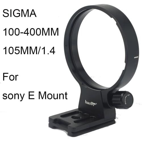 Haoge Lens Collar Replacement Foot Tripod Mount Ring Stand Base for Sigma 100-400mm F5-6.3 DG DN OS Lens Sony E Mount