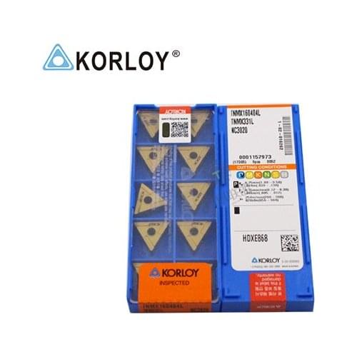 TNMX160404L NC3020 100% KORLOY Original carbide insert with the best quality 10pcs/lot free shipping