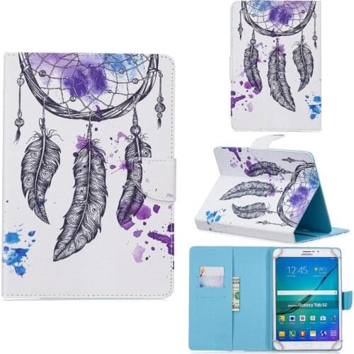 Universal 8 inch Tablet Skin Print Case Buckle Flip Stand Protective Funda Cover For Samsung Asus Android 8" 8 inch Tablet Coque