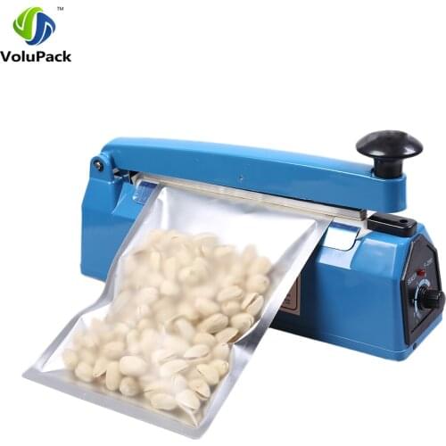 High quality AC 110V/ 220V,50Hz Impulse Sealer Manual Heat Sealing Machine For Aluminum/ Plastic Open Top Bag Food Storage Bag