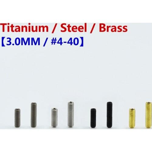 1 Piece GuitarFamily Stainless Steel Bridge Saddle Height Adjustment Screw ( Diameter GB M3.0 Length 8MM/10MM/12MM )