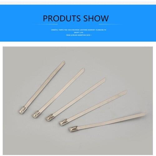 4.6mm x 500mm Stainless Ball Lock Stainless Steel Cable Tie