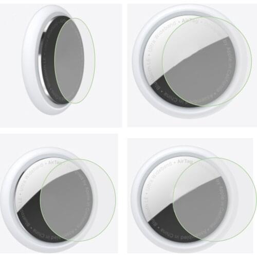 5Pcs Protective Full Protection Tempered Films Protector For Airtags Airtag Key Finder For Apple Tracker Dust Proof Scratch Prof