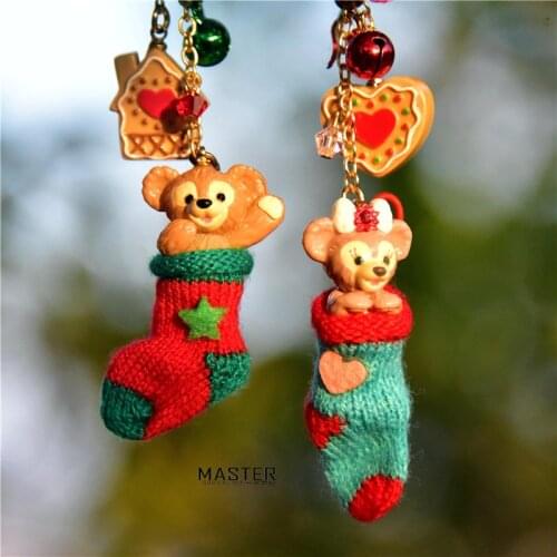 6piece 3.5cm high quality Duffy ShellieMay Christmas dressed up collection figures toys Decorating the Christmas tree toys