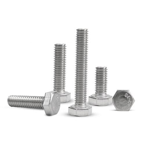 2Pcs M9 304 Stainless Steel Hex Head Screw External Hexagon Bolts 1.25mm Pitch 16mm-80mm Length