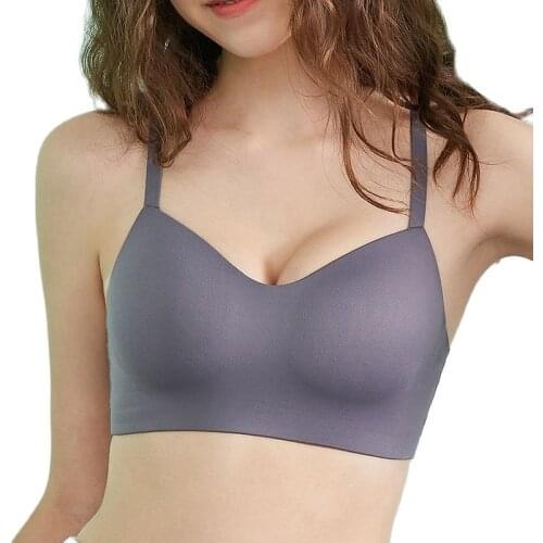 High Quality Perfect Primer Wire Free Bra Seamless Bra Push Up Underwear Ultra-Thin Comfortable Breathable Cross-back Brassiere