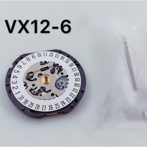 Watch accessories new original Japanese VX12E movement VX12 three pin SIX point window quartz movement without batteries