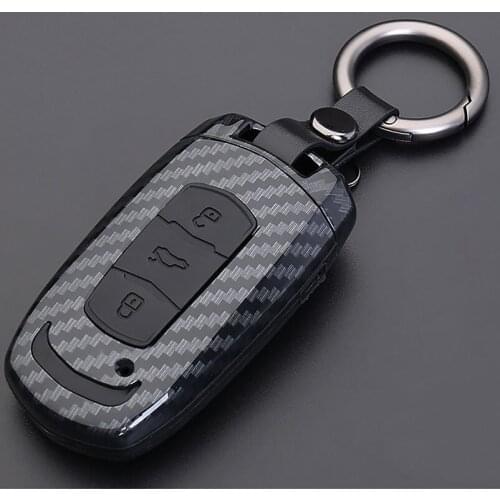 Car key Case for Geely atlas emgrand X7 7 emperial geely atlas carbon fiber key cover keychain buckle 1pc