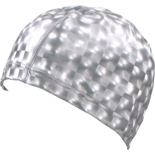 CKAHSBI Adults Swimming Caps Waterproof PU Hats Men Ear Protection Women Swim Pool Swimming Black Blue Breathable Water Caps