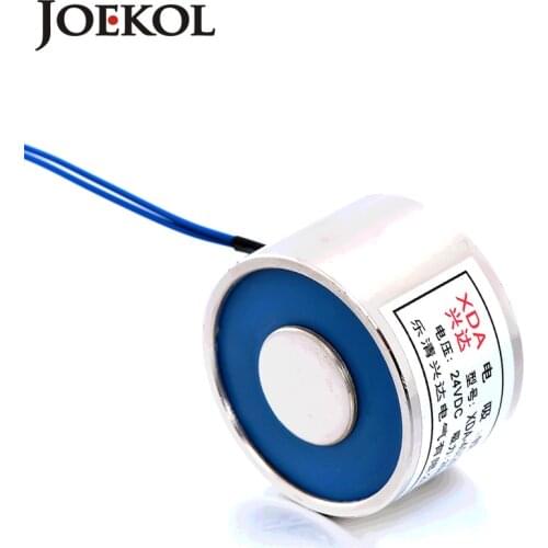 NEW ARRIVAL JK40/20 DC 6V 12V 24V Electromagnet Lifting 25KG Solenoid Sucker Holding Electric Magnet Non-standard custom