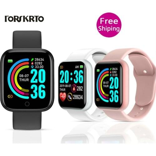 Forskrto D20 Smart Watches Y68 Bluetooth Fitness Tracker Sport Watch Heart Rate Monitor Blood Pressure Smart Bracelet Smartwatch