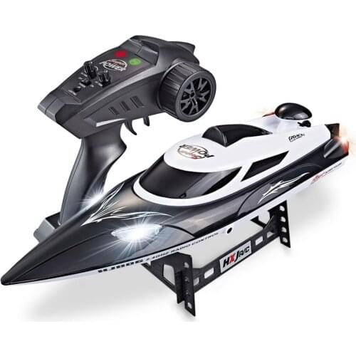 HJ806 Electric RC Boat 35KM/H High Speed Radio Remote Controlled Speedboat Racing Ship Steerable Boats Adults RC Toy VS FT012