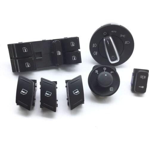 For SKODA Octavia MK2 Yeti HeadLight Window Mirror Control Switch Button 1Z0962125A 1Z0959858B 1Z0959856 1Z0959855 1Z0941431K