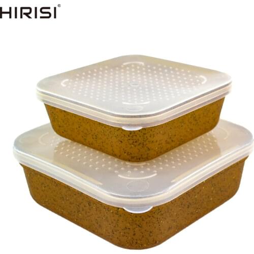 Carp Fishing Bait Boxes Maggot Boxes With Breathable Fitting Lids Shatterproof Fishing Tackle
