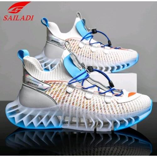 Sailadi Running Shoes Men Breathable Casual Fashion Blade Sports Shoes Outdoor Fitness Training Sneakers S18095