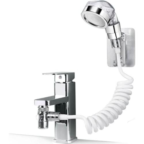 Headshower for Hair Washing Faucet Rinser Set with Faucet Adapter Shower Stand and Hose for Utility Room Bathroom