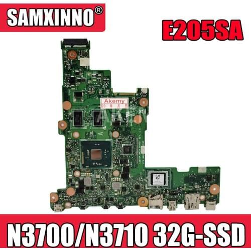 Akemy E205SA Mainboard For Asus Eeebook Flip E205S TP200S TP200SA laptop motherboard N3700 N3710 32G-SSD