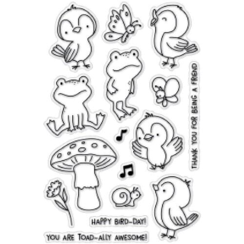 Cartoon animal stamp Clear Stamp for Scrapbooking Transparent Silicone Rubber DIY Photo Album Decor 828
