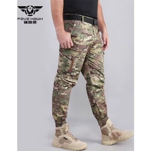 Men Outdoor Camouflage Military Tactical Pants Breathable Wear-Resistant Training Trousers Climbing Hunting Sports Cargo Pants