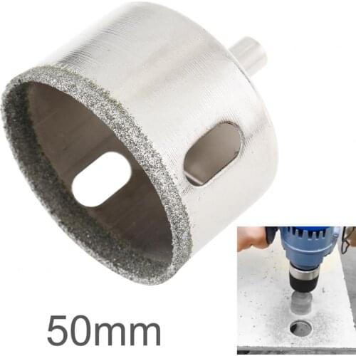 50mm Diamond Coated Core Hole Saw Drill Bit Kit Tools Glass Drill Hole Opener for Tiles Glass Ceramic new