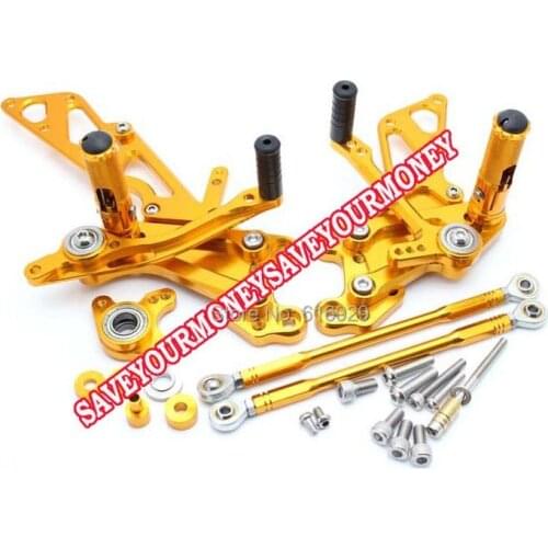 ALU CNC Adjustable motorcycle Rear Sets rearsets racing parts rearsets footpegs for HONDA CBR600 2003-06 CBR1000 2004-07