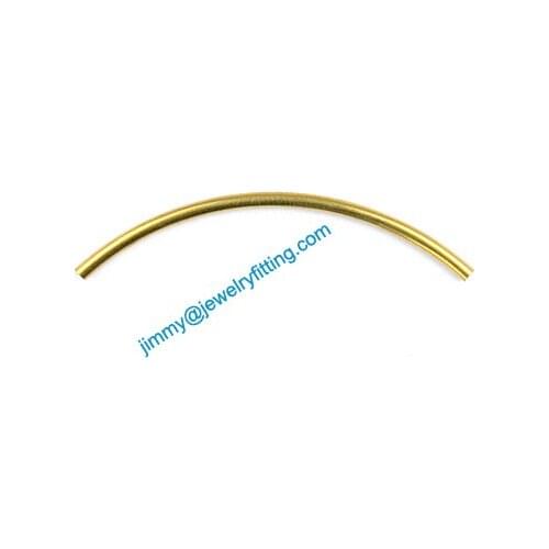 2013 New Jewelry findings Brass Bent Tubing tube spacer tube beads spacer bar for bracelet 2*50mm