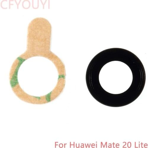 New For Huawei Mate 20 lite Rear Back Camera Glass Lens Cover with 3M Adhesive Sticker