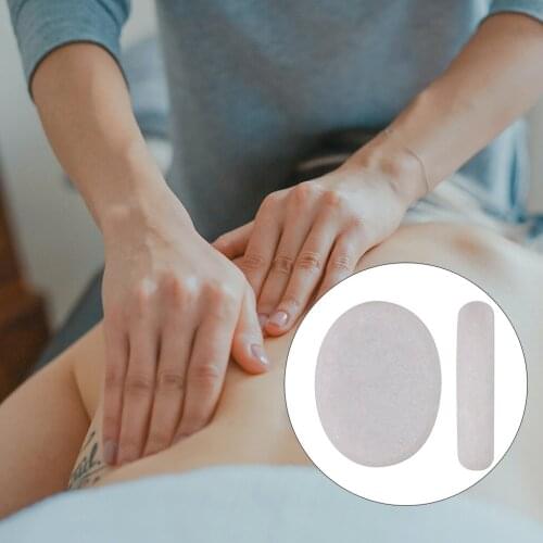 Oval White Smooth Natural Hot Massage Stone Heated Warmer Rock for Spa Massage Therapy