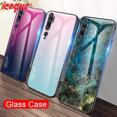 Luxury Glass Case for Xiaomi Mi Note 10 Pro Note10 8 9 Lite 9t Mix 2s Cover for Xiaomi Redmi Note 9s 8 9 pro Max 3 9a Case Coque