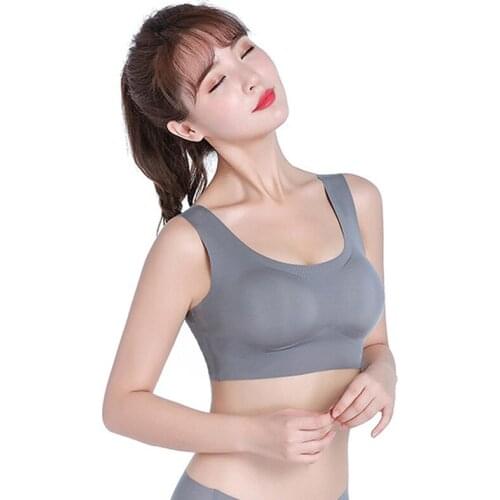 Peace of mind sports bra traceless sports underwear female shockproof seamless underwear yoga vest sleep Pregnant women