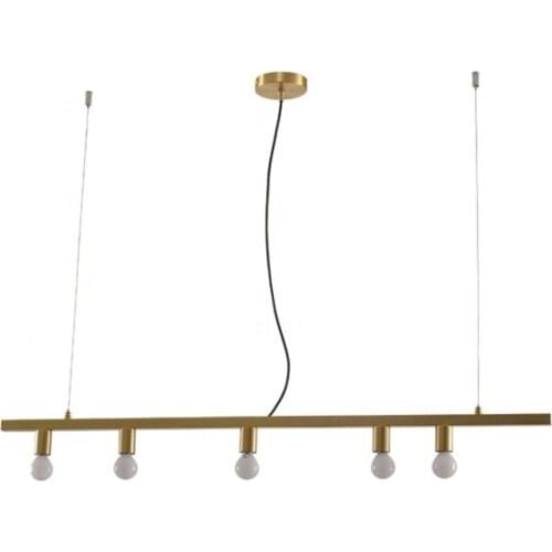 Antique Vintage Industrial Restaurant Decoration Gold Iron Pendant Light With Ce Certificate Lustre Pendente kitchen chandelier