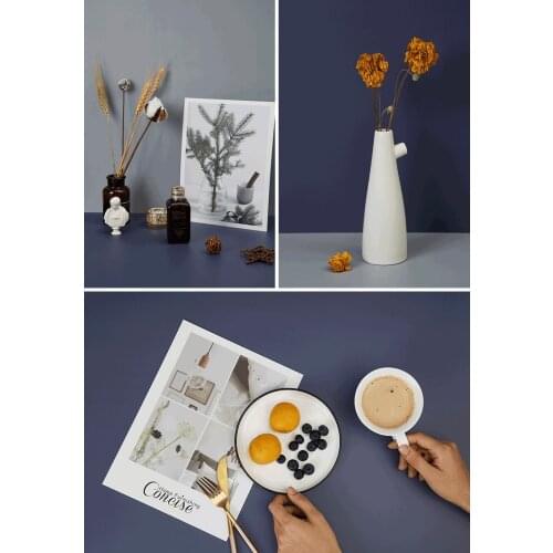 All Pure Color PVC Background Double sides PrintingWaterproof Photography Backdrop For Photo Studio Food Jewelry Mini Items