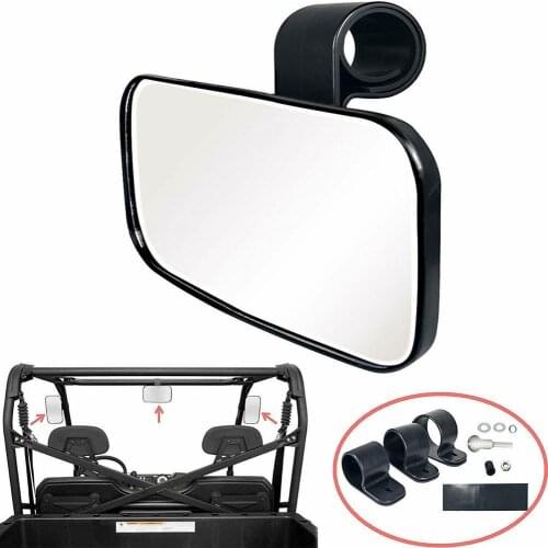 1.5/1.75/2 Inches Adjustable Motorcycle Rear View Side Mirror for Yamaha Rhino UTV Rear View Mirror Plastic Glass Car Accessory