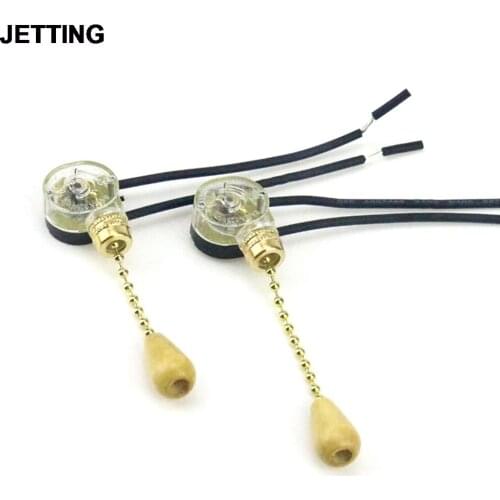 1Set Replacement Pull Cord Chain Switch Control Pull Cord Switch For Light Universal Ceiling Fan Wall Light Bedside Lamp