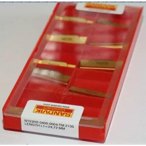 10PCS CARBIDE INSERT N123H2-0400-0004-TM 2135