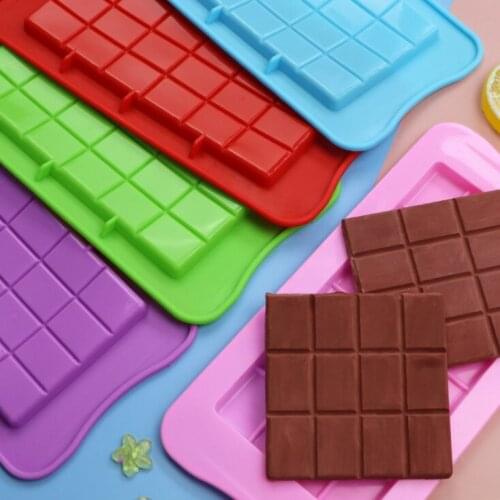 100pcs Chocolate Molds Bakeware Cake Molds High Quality Square Eco-friendly Silicone Silicone mold DIY 1PC food grade 24 Cavity