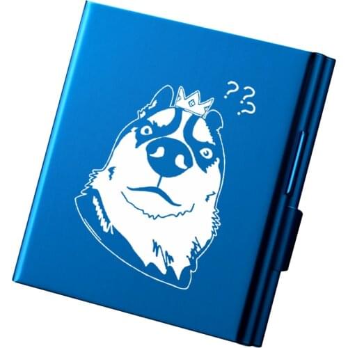 20-Sticks Cigarette Box For Men Metal Funny Eagle Dragon Tiger Zebra Wolf Lion Husky Scorpion Animals Design Portable Pocket