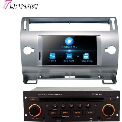 Autoradio 2Din Android 9.0 Quad Core Car DVD For Citroen C4 Auto Car Radio Multimedia Player GPS Navigation With Bluetooth WIFI