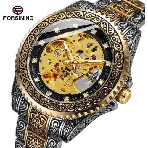 Luxury 4115 Watches Automatic Hollow Out Mechanical Stainless Steel Watch Winder Automatic For Mens Business Watches