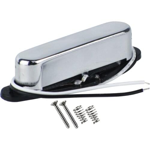 FLEOR Alnico 5 Electric Guitar Pickup Neck Single Coil Pickup Chrome for FD TL Style Guitar Parts
