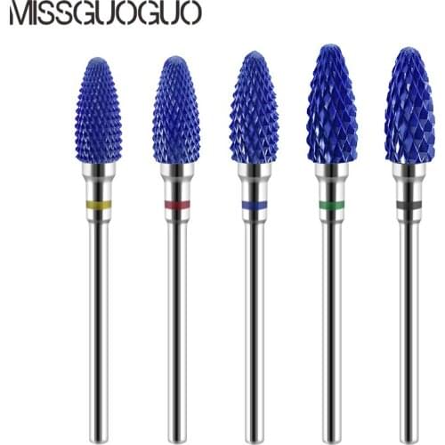 MISSGUOGUO 1PC Ceramic Nail Drill Bits Drill Cutter Nail Drill bit Manicure Pedicure Professional Nail drill Bit Tool
