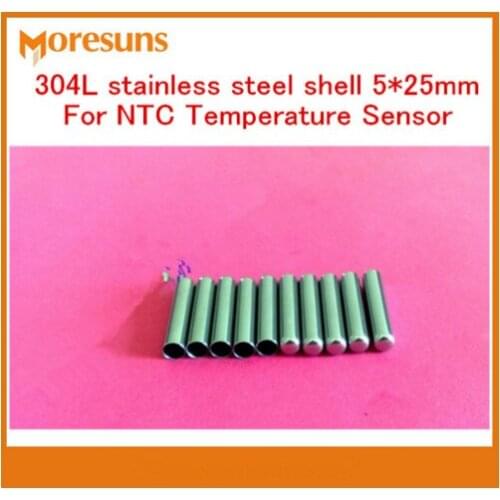 Fast Free Ship 50pcs High quality 304L stainless steel shell 5*25mm special for temperature sensor probe/stainless steel case