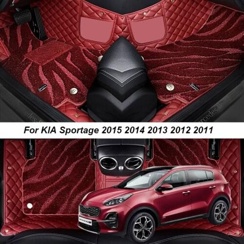 Car Floor Mats For For KIA Sportage 2015 2014 2013 2012 2011 Rugs Surround Auto Interior Accessories Carpets