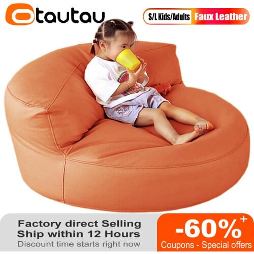 Big Sofa Cover Adults Kids Backrest Chair Technology Cloth Not Real Leather Beanbag Pouf Ottoman Futon Relax Lounge Furniture