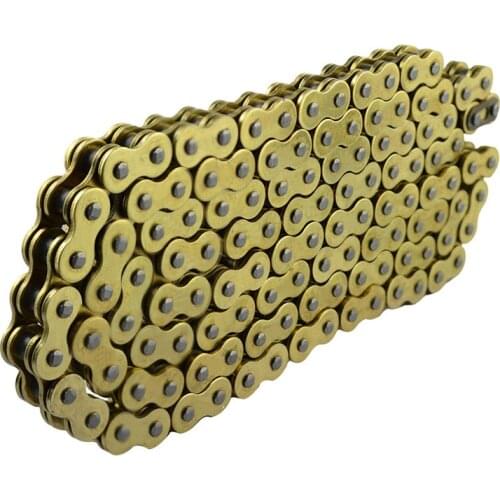 520*120 Motorcycle Drive Chain ATV parts 520 Pitch Heavy Duty Gold O-Ring Chain 120 Links motocross dirt bike pit bike