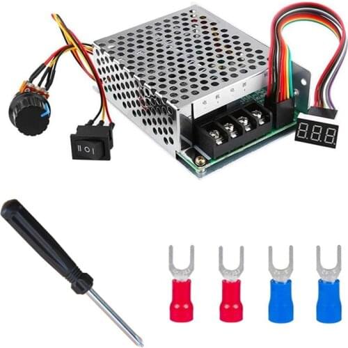 PWM DC10-55V 12V 24V 36V 48V 60A PWM DC Motor Speed Controller Reversible Switch Set DC Brush Motor Tool